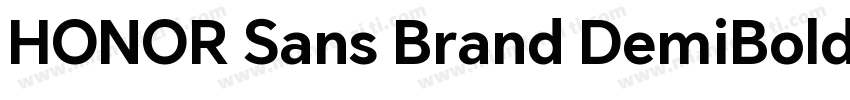 HONOR Sans Brand DemiBold字体转换
